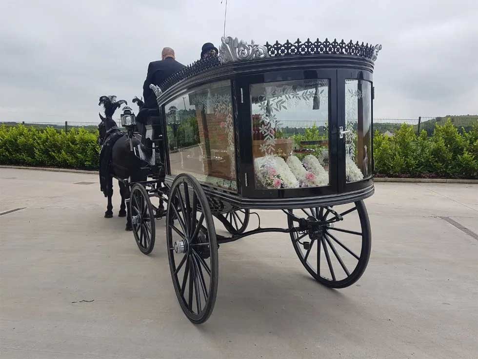 Horse drawn hearse