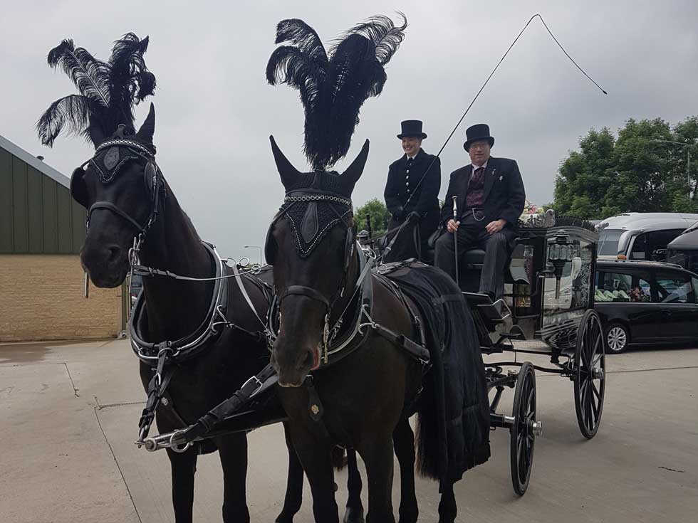 Horse drawn hearse